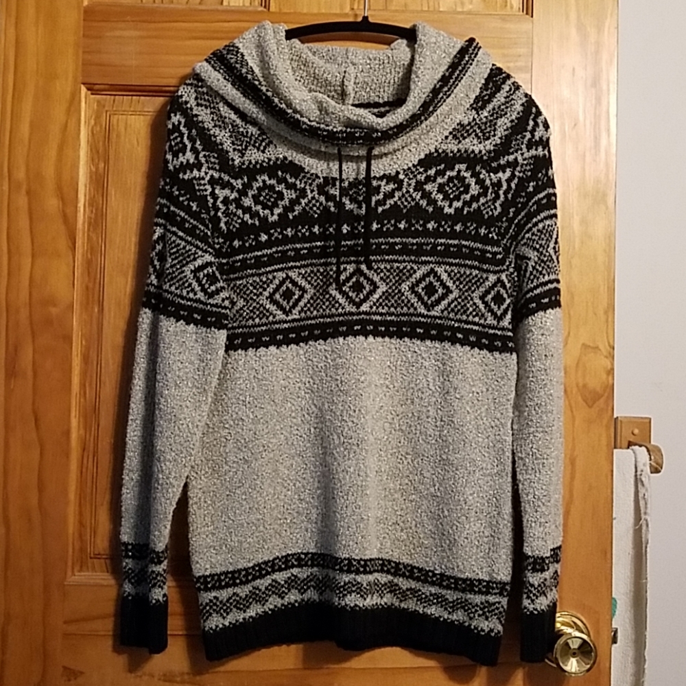 Long sleeve cowl neck sweater